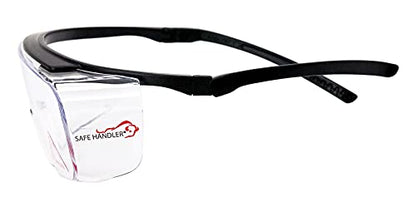 SAFE HANDLER Duarte Premium Safety Glasses Over Eyeglasses; ANSI Z87.1 Impact Resistant Polycarbonate Lenses with Anti-Fog & Scratch, UV400 Protection Safety Goggles (1 Pair) - style: 1 Pair