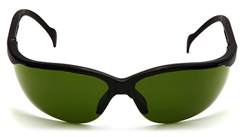 Pyramex Venture II Safety Eyewear, Indoor/Outdoor Mirror Anti-Fog Lens - color: Ir 3.0 Lens/ Black Frame
