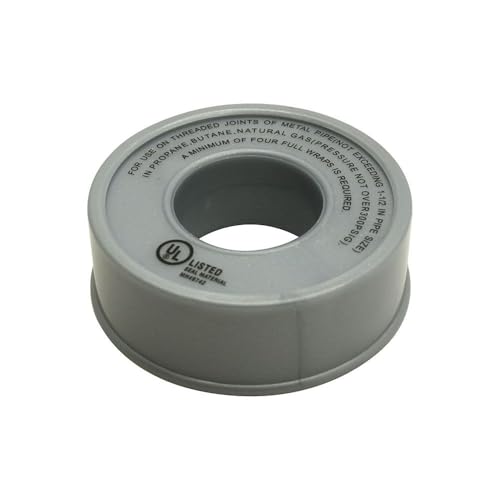 Thrifco 4400944 944-T 1/2 Inch x 260 Inch Gray Thread Sealing PTFE Stainless Steel Tape