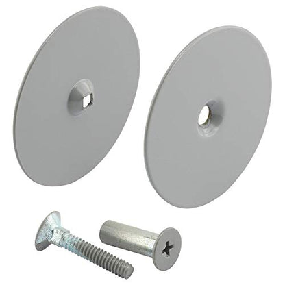 Prime-Line U 9515 Steel Door Hole Cover Plate, Gray (Single Pack) - color: Gray, size: 2-5/8 in. (Pack of 1)