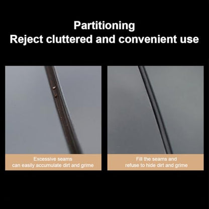 Sunroof Rubber Seal Strip Wind Noise Reduction Kit Anti-Dust Skylight Sealing Strip Lowering Silicone Seal Kit for Tesla Model Y, with Installation Tool (Black)