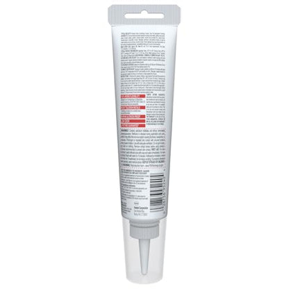GE Supreme Silicone Caulk for Kitchen & Bathroom, White, 2.8 fl oz Tube, 1 Pack - 100% Waterproof Silicone Sealant, 7X Stronger Adhesion, Shrink & Crack Proof - size: Pack of 1