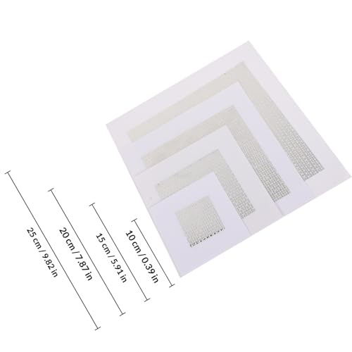 FOMIYES Self-Adhesive Wall Patches Fiberglass Mesh Repair Patch Kit for Wall Hole Fixing White 2" 4" 6" 8" 12pcs for Drywall