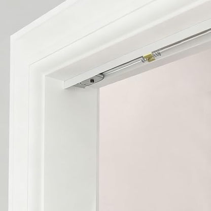 36 Inch Bi-fold Door Hardware with Track, Bifold Closet Door Hardware Repair Tool Kit, Included Steel Track, Top and Bottom Pivot, Top Guide Wheels, Spring, Metal Pivot Pin