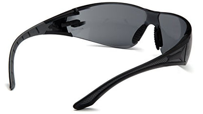 Pyramex Endeavor Plus Safety Glass Black/Gray Frame With Foam Padding Clear H2MAX Anti-fog Lens - color: Black/Grey Frame, Gray Lens, style: Standard