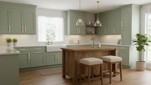 Alzassbg 10 Pack Brushed Brass Cabinet Pulls, 6-1/4 Inch(160mm) Hole Centers Kitchen Cabinet Handles for Cabinets and Drawers AL3061BB - color: Brushed Brass, size: 6-1/4" Hole Center