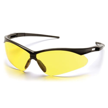 RUGGED BLUE Mojave Amber Safety Glasses for Men/Women |ANSI Certified Eye Protection Glasses and Protective Eyewear
