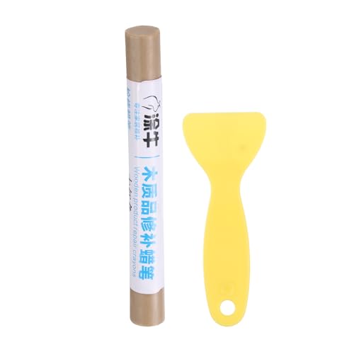 HARFINGTON Wood Filler Sticks Wood Furniture Scratch Repair Filler Sticks Furniture Touch Up Markers with Yellow Scraper for Wood Holes Wood Floor Table Door Cabinet, Light Yellow Oak - color: Light Yellow Oak