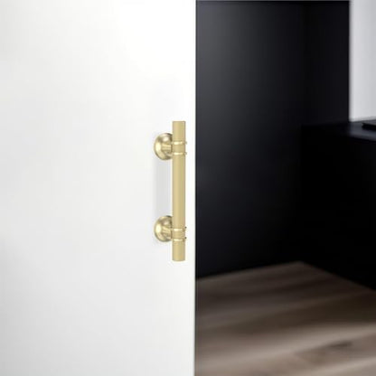 10 Pack 3 Inch Cabinet Pulls knurled Brushed Gold Kitchen Cabinet Handles Aluminum and Zinc Alloy Drawer Pulls Solid Cabinet Hardware - color: Brushed Gold Knurled, size: 3'' Hole Center(76mm)
