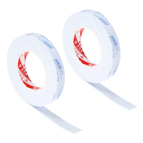 PATIKIL 3/4" W x 5/64" T x 16.4Ft EVA Single Sided Foam Tape, 2Pcs Multipurpose Sealing Strip Foam Waterproof Weather Stripping Foam Sealing Foam Strips with Adhesive for Door, White - color: White, size: 3/4"W x 5/64"T x 16.4Ft