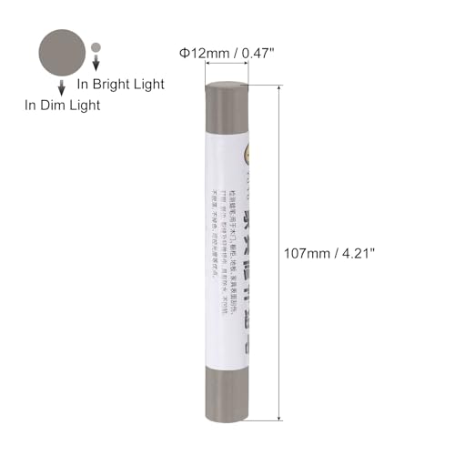 uxcell Furniture Repair Crayons, 3Pcs - Wood Wax Filler Stick, Furniture Markers Touch Up - for Scratches Holes Tables Desks Wooden Floors Cover Ups, Grey
