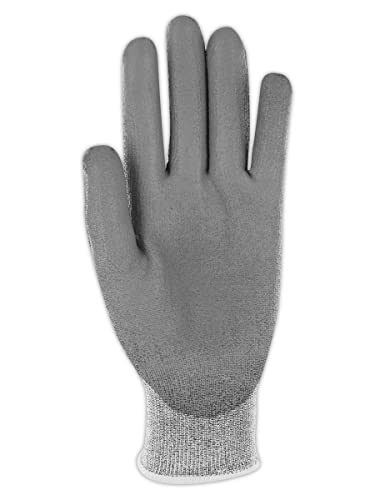MAGID D-ROC ANSI A2 15-Gauge Polyurethane Palm Work Gloves, 12 Pair, Size 7/S, GPD282 - size: 7/S, style: 12 Pair