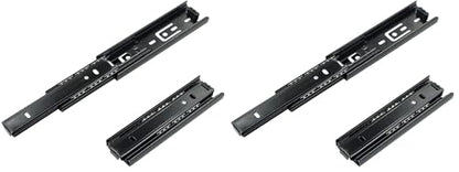 5 Inch Full Extension Drawer Slides Mini Ball Bearing Mount Drawer Slide for Cabinet Short Drawer Slides 1 Pair Black (Pack of 2) - size: 5 Inch (Pack of 2)