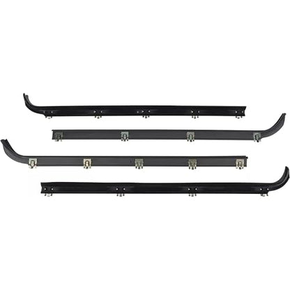 4PCS Window Moulding Trim Weatherstrip Kit, Inner & Outer Window Seal Belt Compatible with 1987-1996 Ford F150 F250 F350 Bronco & 1997 F150 Old Body Style (OBS), Replace E7TZ1521452A