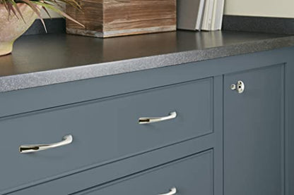 Amerock | Cabinet Pull | Polished Chrome | 3-3/4 inch (96 mm) Center to Center | Vaile | 10 Pack | Drawer Pull | Drawer Handle | Cabinet Hardware - color: Polished Chrome, size: 3-3/4 inch (96mm) Center-to-Center, style: 10 Pack