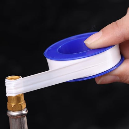 10Pcs Water Pipe Stop Leaks Sealing Tape Sink Drain Pipe Thread Duct Tapes Plumbing Fitting Repair Tool Waterproof PTFE Sealant Tape ﻿ - color: 10Pcs