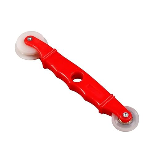RLECS 2PCS Screen Roller Tool Scoop Red Window Leather Strip Installation Utensil for Door Seam Repair and Automotive Seal Replacement