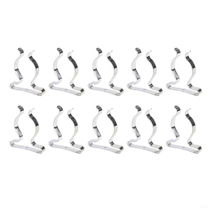 10 Pack Heavy Duty Manganese Steel Spring Terry Clips Wall Mount Tool Holders for Garage, Shed, and Workshop Organization, Fits 0.24 to 2 Inch Handles(38mm) - size: 38mm