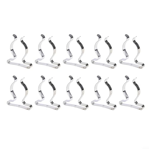 10 Pack Heavy Duty Manganese Steel Spring Terry Clips Wall Mount Tool Holders for Garage, Shed, and Workshop Organization, Fits 0.24 to 2 Inch Handles(38mm) - size: 38mm
