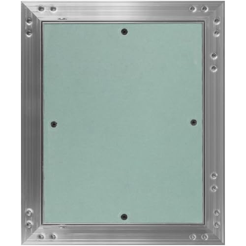 8" x 10" Waterproof Drywall Access Panel, Tileable and Paintable Ceiling and Wall Access Panel for Drywall, Wire Cover for Wall Covering Panels, Push to Open, Flush-Mount Wall Hole Cover - size: 8x10 Inch