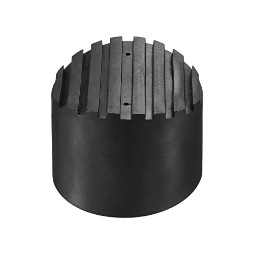 MECCANIXITY Ladder Non-Slip Feet Mat 72mm ID Rubber Round Telescopic Ladder Accessories Pad Cover Cushion for Ladder Protection Black Pack of 4 - size: 72mm