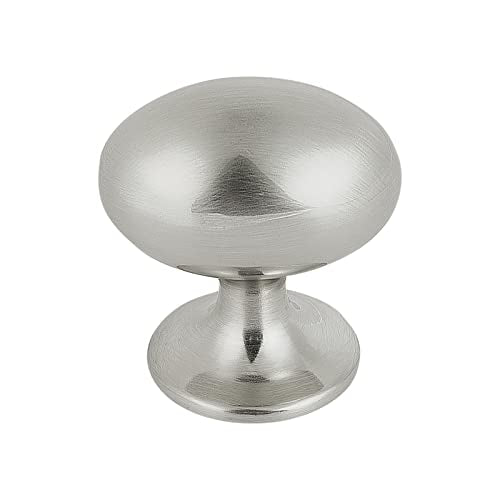 HARPOON Cabinet Hardware Knobs Round Furniture Mushroom Knob - 1.4 Inch 10 Pack Satin Nickel - color: Satin Nickel