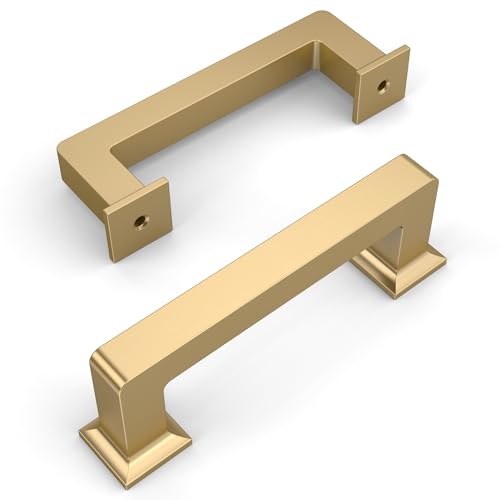 Amerdeco 10 Pack Champagne Bronze Cabinet Pulls 3 Inch(76MM) Hole Centers Kitchen Cabinet Handles Cabinet Hardware Kitchen Handles for Cabinets Cupboard Handles Drawer Pulls ZH0019 - color: Champagne Bronze, size: 3"/76mm Hole Center