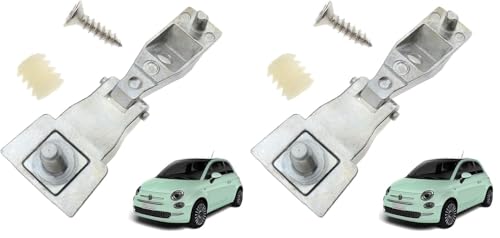 Chrome Outer Door Hinge Handle Repair Kit OS or NS Genuine OE:51964555 Fit for Fiat 500 / Abarth 500 / Alfa Romeo 147 / Alfa Romeo GT New! (Pack of 2) - size: General (Pack of 2)