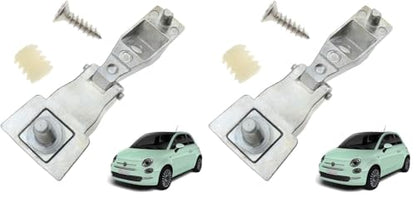 Chrome Outer Door Hinge Handle Repair Kit OS or NS Genuine OE:51964555 Fit for Fiat 500 / Abarth 500 / Alfa Romeo 147 / Alfa Romeo GT New! (Pack of 2) - size: General (Pack of 2)
