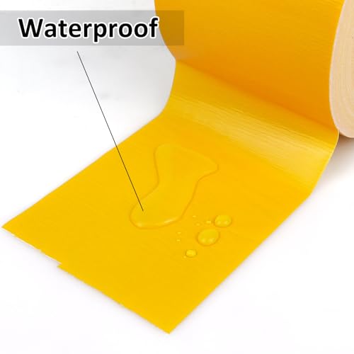 BOMEI PACK Yellow Sticky Duct Tape Heavy Duty Strong Industrial Color Duct Tape 3.6inch x 72yds for Packing and Repairing 1 Pack - color: Yellow