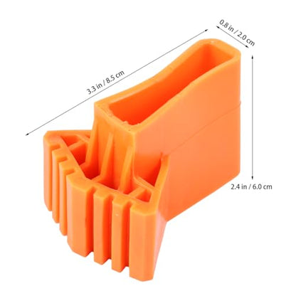 Cabilock Ladder Foot Cushion 4 Pack 3.54X2.55 Inch Non Slip Rubber Feet Mats for Folding and Stair Ladders Ladder Stabilizer Replacement Accessories - color: 3.orange