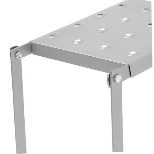 LIFKOME Iron Work Platform Integrated Tool Tray Portable Folding Step Ladder Accessory for Workspaces and Multi-use Environments