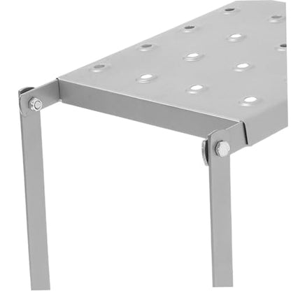 LIFKOME Iron Work Platform Integrated Tool Tray Portable Folding Step Ladder Accessory for Workspaces and Multi-use Environments