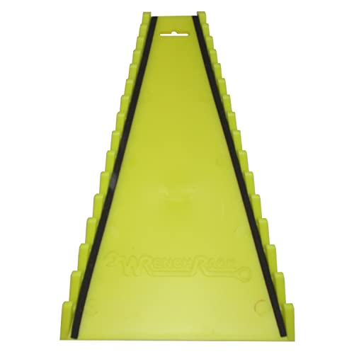 Protoco 4031 Reverse Wrench Rack, 15 Piece, Magnetic, Tool Organizer for Tool Box, Tool Cart or Wall Mounted, Yellow - color: Yellow Magnetic, size: 15-Piece Reverse