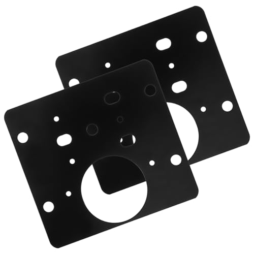 DOITOOL 2pcs Cabinet Door Hinge Repair Plate Stainless Steel Hinge Fixing Kit for