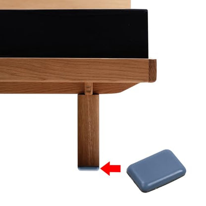 MY MIRONEY 24PCS 1.4" x 1" Chair Sliders Blue Rectangle Self-Adhesive Furniture Slider Gliders Floor Protector Pads with a Clear Plastic Box - style: 1.4" x 1"; Blue; 24PCS
