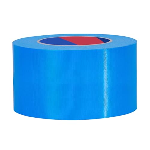 Blue Heavy Duty Duct Tape, 3 Inch x 55 Yards, Industrial Grade Waterproof & UV Resistant, Strong Adhesive for Indoor Outdoor Repairs, Crafts, Home Improvement, Moving Packing and DIY Projects - color: Blue, size: 3Inch x 55 Yards