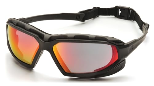 Pyramex Safety Highlander XP Eyewear, Frame/Indoor-Outdoor Mirror Anti-Fog Lens - color: Black/Gray, size: Universal Fit
