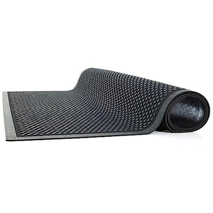 Guardian Easy Step Scraper 3X5 (33in x 58in) Indoor/Outdoor, Heavy-Duty, Solid Rubber Floor Mat,Black - size: 3' x 5'
