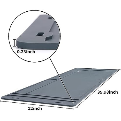 CKPART Rifle Gun Cleaning Mat, Anti-Slip Rubber Tactical Magnetic Mat, Gun Maintenance Mat,Gun Maintenance Mat for Gun Cleaning Kits 36" x 12"