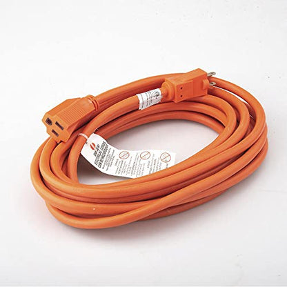 25' 12/3 Heavy-Duty Orange Outdoor Extension Cord