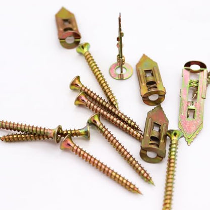Self Drilling Drywall Anchor Kit 160PCS - Heavy Duty Carbon Steel Zinc Plated Expansion Anchors with Self Tapping Screws, No Pre-Drilling Required, for Drywall/Plasterboard/Sheetrock, AXK - size: 160PCS—2sizes KIT
