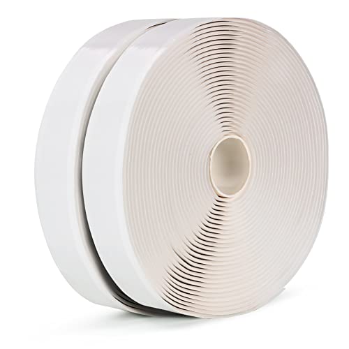 LLPT Butyl Tape White 3/4 Inch x 33Ft 2 Pack Tight Seal for Leak Proof EPDM RV Repair Window Glass Boat Sealing Roof Pipe Patching(WST342) - size: 3/4" White