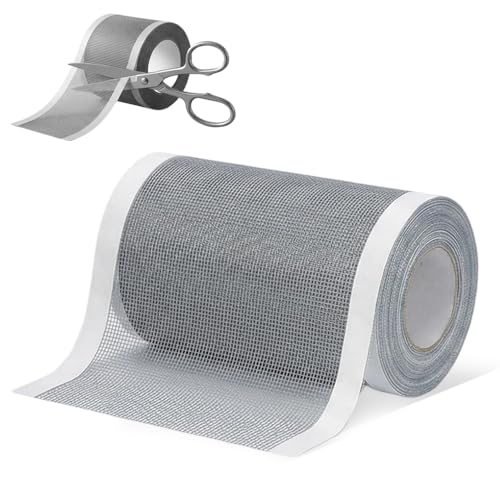 Strong Adhesive Screen Repair Tape, Window Screen Repair Kit, Fiberglass Mesh Screen Repair Kit for Window and Door, Self-Adhesive Patch for RV, Tent, Pool, Patio, Porch Netting (1 PCS, 5 IN*35 FT) - color: 1 PCS, size: 5 IN*35 FT
