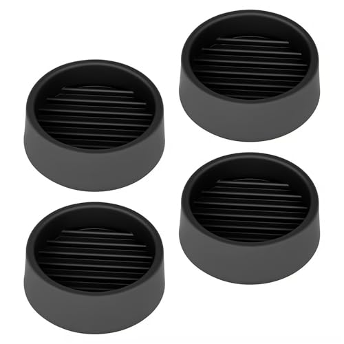 Non Slip Furniture Pads, 1.5” Round Rubber Caster Cups, 4 Pcs Furniture Coasters, Anti-Slip Gripper, Anti Slide Furnitures Feet Floor Protectors for Bed Couch Stoppers - Black - color: Black, size: 1.5” 4pcs