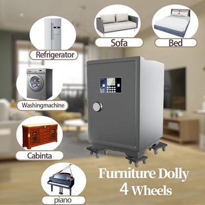 New Upgrade Furniture Sliders Furniture Movers with 4 Wheels, Furniture Lift Mover Tool Set with 360° Rotatable, Furniture Dolly for Moving Heavy Duty Sofa, Bed, Maximum Load 1100LBS