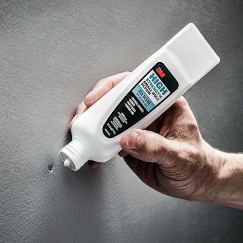 3M Small Hole Repair High Strength, All in One Applicator Tool, 1-Pack, Quick and Easy Repair for Nicks and Nail Holes, Includes Putty Knife, Spackle, and Sanding Pad For Wall Repairs (SHR-3-AIO) - style: 1-Pack