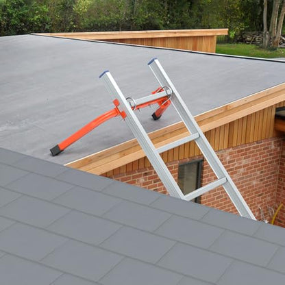 Mr Ironstone Extension Ladder Stabilizer for Roof Gutter&Wall, Sturdy Ladder Standoff Stabilizer with Non-Slip Rubber, Ladder Accessories Ladder Stand Off with U Bolt, Weight Capacity Up to 500LBS