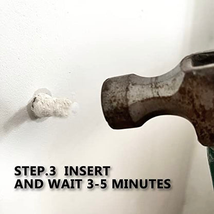 20 Packs Drywall Masonry Anchor Repair Kit Heavy Duty Wall Hole Patch Filler Fits Loose Wall Fixtures and Various Size Screws Quick Fix Wall Anchors DIY