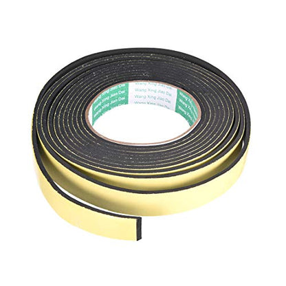 uxcell Sealing Foam Tape 20mm Wide 3mm Thick 4m/13ft Long, Self Adhesive Weather Strip for Window Door Insulation - size: 20mmx3mmx4m